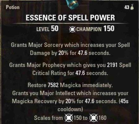 5 Best Potions in ESO - Essence of Spell Power